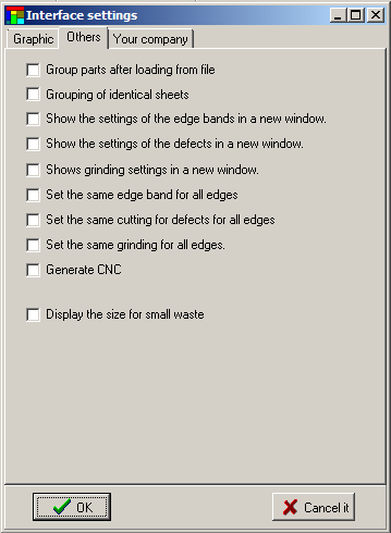 Other settings