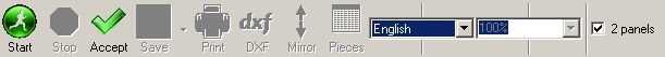 main toolbar